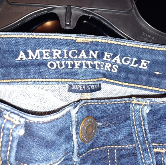 American Eagle super stretch Jegging crop denim jeans size 00 - Picture 2 of 4
